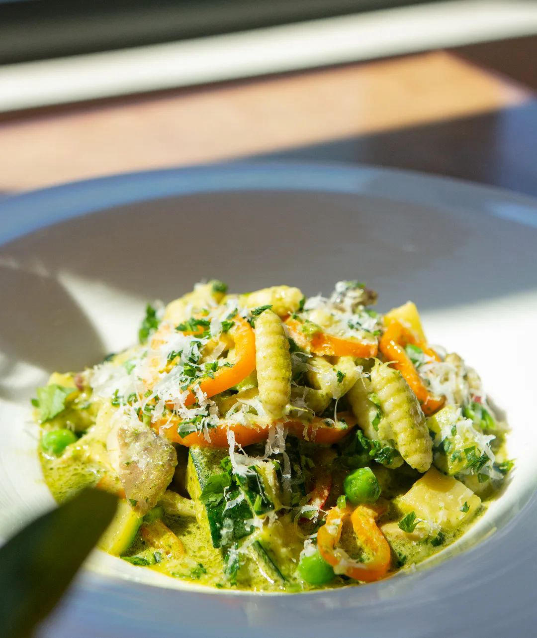 image  1 GiadaVegas - Stop in for brunch this weekend to try our homemade cavatelli with pesto, zucchini, pea