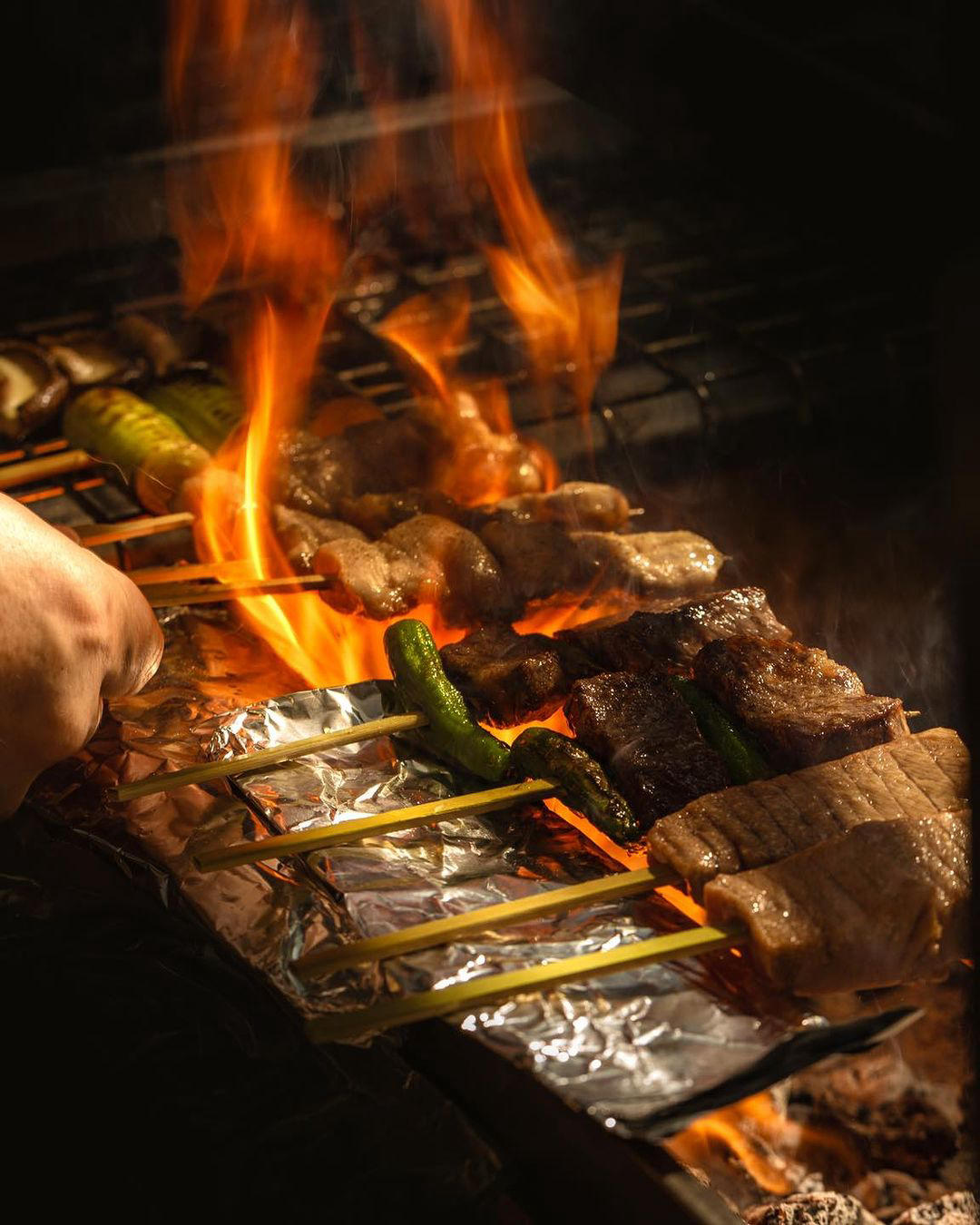 Gonpachi Restaurant Dubai - Robata grill in full swing
